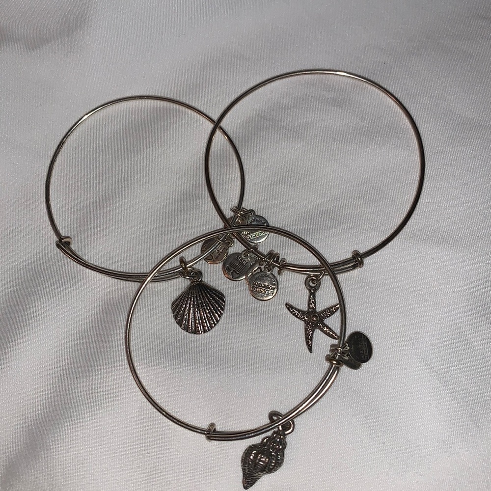 Selling three alex and ani bracelets together